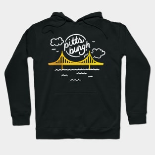 Pittsburgh Yellow Bridge Hoodie